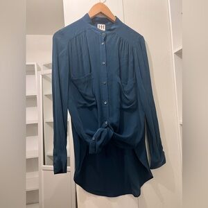 Haute Hippie Silk Two Pocket Blouse